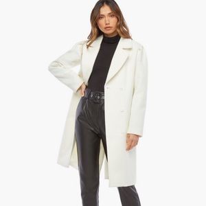 Justfab Puff Sleeve faux wool Coat